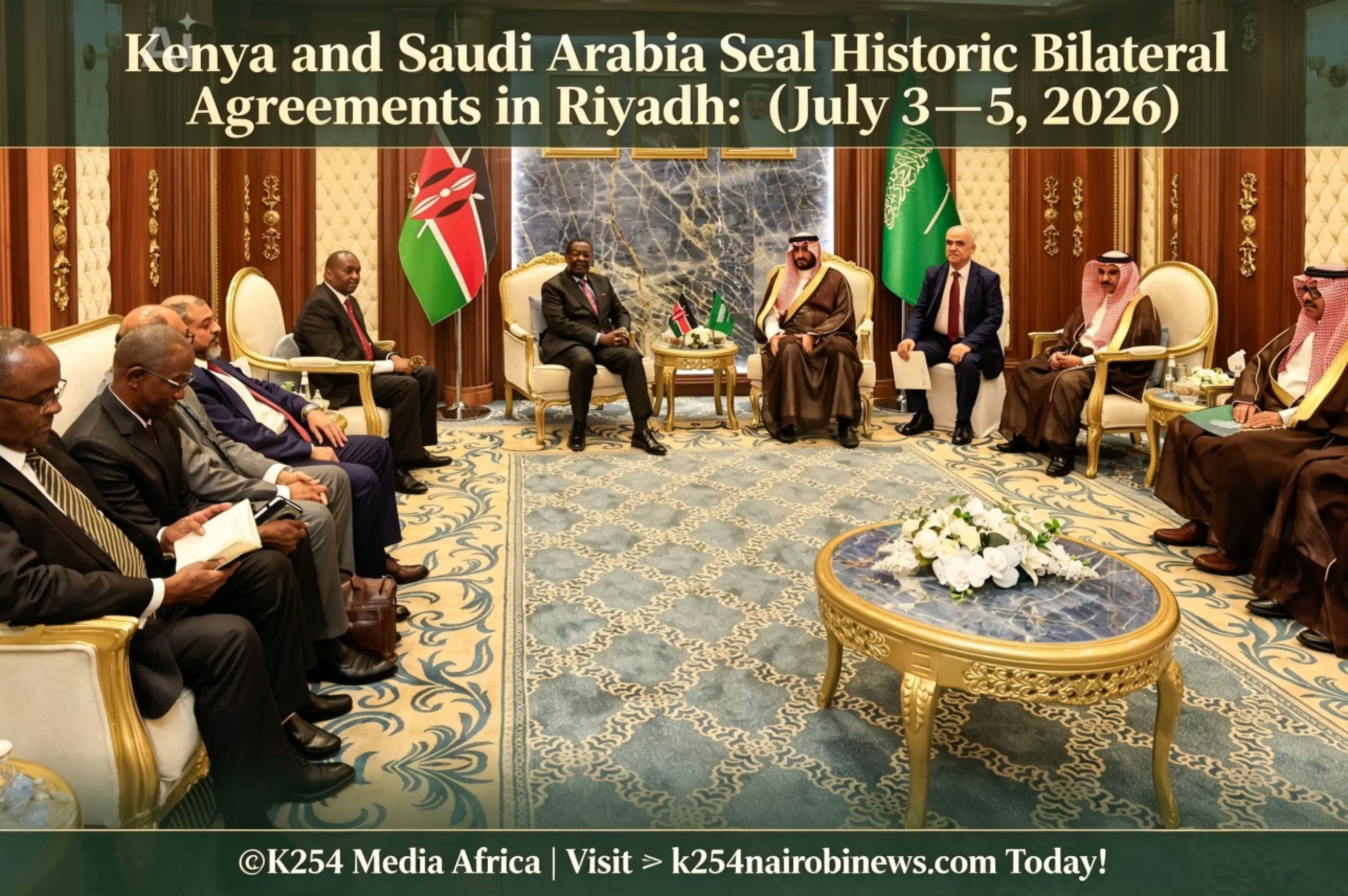Kenya and Saudi Arabia Seal Historic Bilateral Agreements in Riyadh: (July 3–5, 2026)